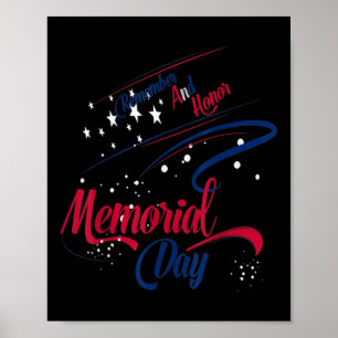 Poster Joyeuse Journée commémorative Souvenez-vous et hon