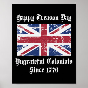 Poster Joyeuse journée de trahison ingrate Coloniaux Chem