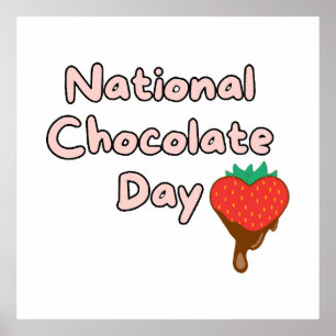 Poster Joyeuse journée nationale du chocolat