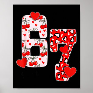 Poster Joyeuse Saint-Valentin 67 Meme Cœurs Arc Coquette