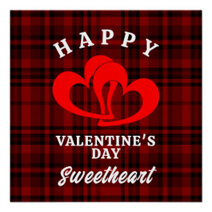 Poster Joyeuse Saint-Valentin chéri(e)