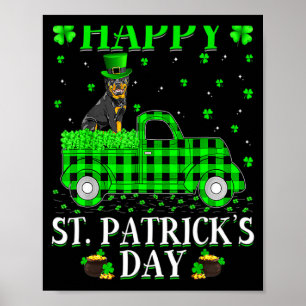 Poster Joyeuse St Patrick Et T Shirt Shamrock_1