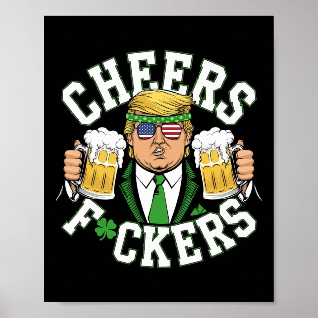 Poster Joyeuse St Patrick Funny Boire de la bière Vérité (Devant)