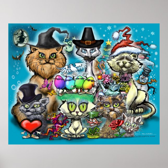 Poster Joyeuses fêtes (Devant)