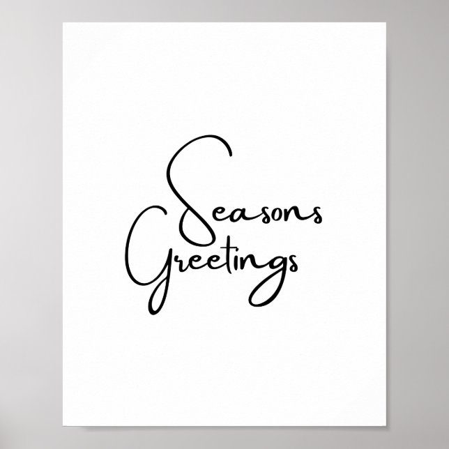 Poster Joyeuses Fêtes (Devant)