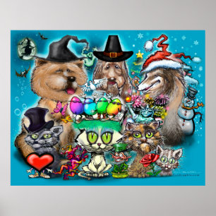 Poster Joyeuses fêtes