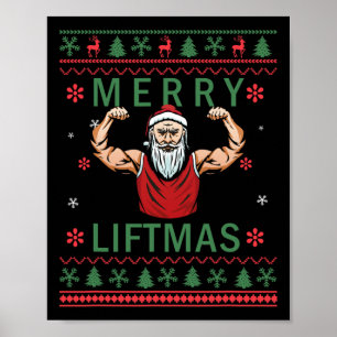 Poster Joyeuses fêtes - Soirée de remise en forme pour le
