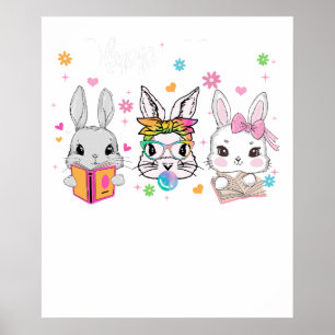 Poster joyeuses pâques (2), rétro, vintage