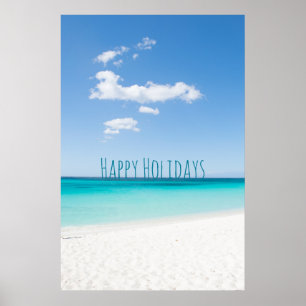 Poster Joyeuses vacances aller à la plage