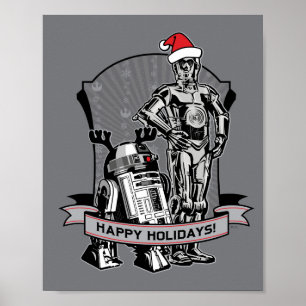 Poster Joyeuses Vacances De R2-D2 & C-2PO