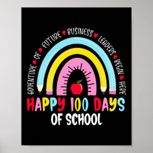 Poster Joyeux 100 Jours D'École 100E Jour D'École