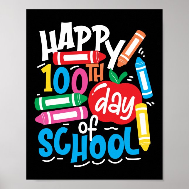 Poster Joyeux 100ème Jour D'École (Devant)