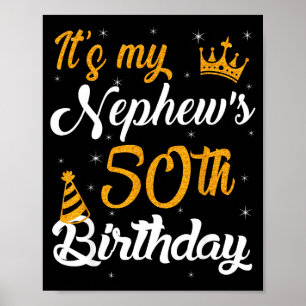 Poster Joyeux 50e Anniversaire à Mon Neveu 1975 50 Ans