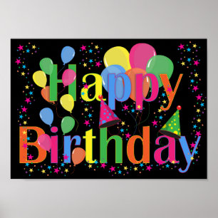 Poster Joyeux anniversaire