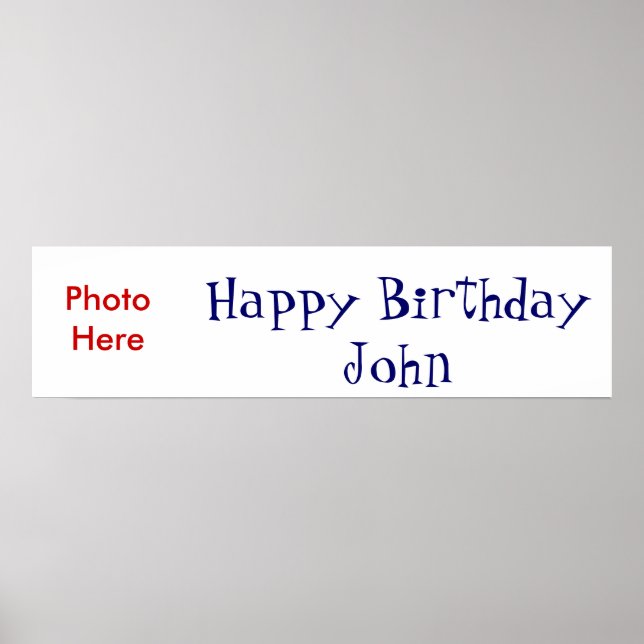 Poster Joyeux Anniversaire (Devant)