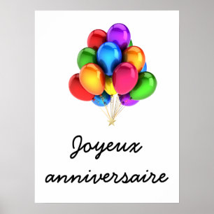 Poster Joyeux anniversaire