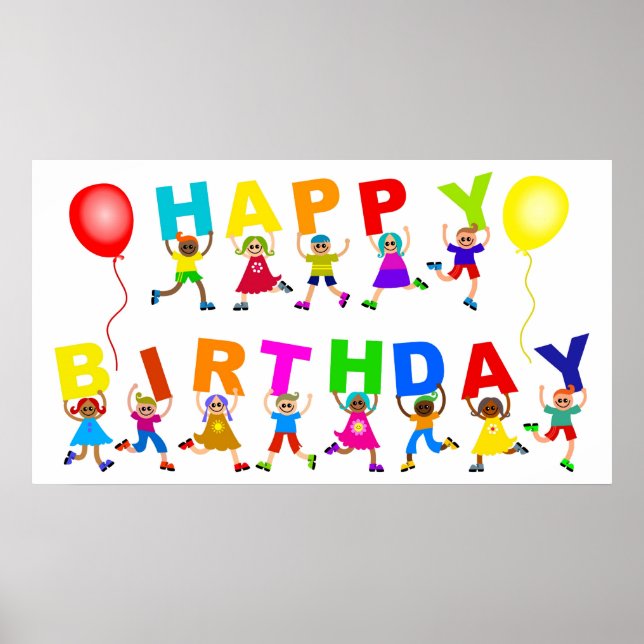 Poster Joyeux anniversaire (Devant)
