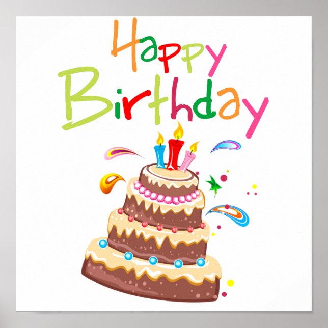Poster Joyeux anniversaire de Cake (Devant)