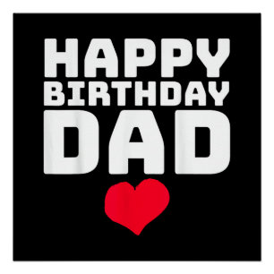 Poster Joyeux Anniversaire Papa