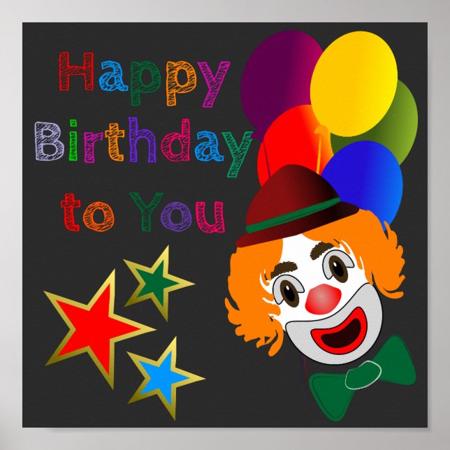 Poster Joyeux Anniversaire Pour Vous (Devant)