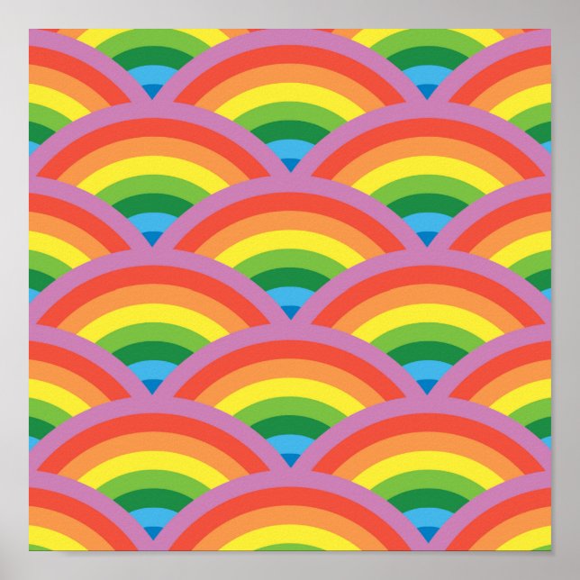 Poster Joyeux arc-en-ciel (Devant)