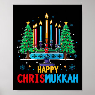 Poster Joyeux Chrismukkah Joyeux Noël Hanoukka 3
