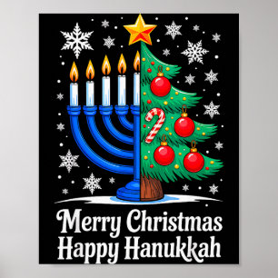 Poster Joyeux Chrismukkah Joyeux Noël Hanukkah Correspond