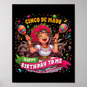 Poster Joyeux Cinco De Mayo Anniversaire Pour Moi Parti M