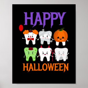 Poster Joyeux Costume d'Halloween Fée dent