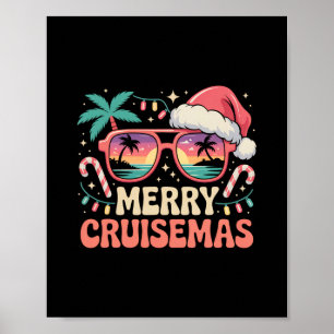 Poster Joyeux Cruisemas 2025 2026 Noël Père Noël Renne