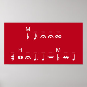 Poster Joyeux Cryptogramme de Noël