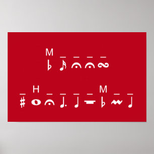 Poster Joyeux Cryptogramme de Noël