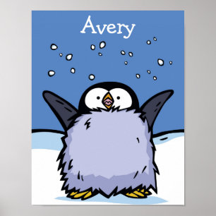 Poster joyeux de Penguin Chick