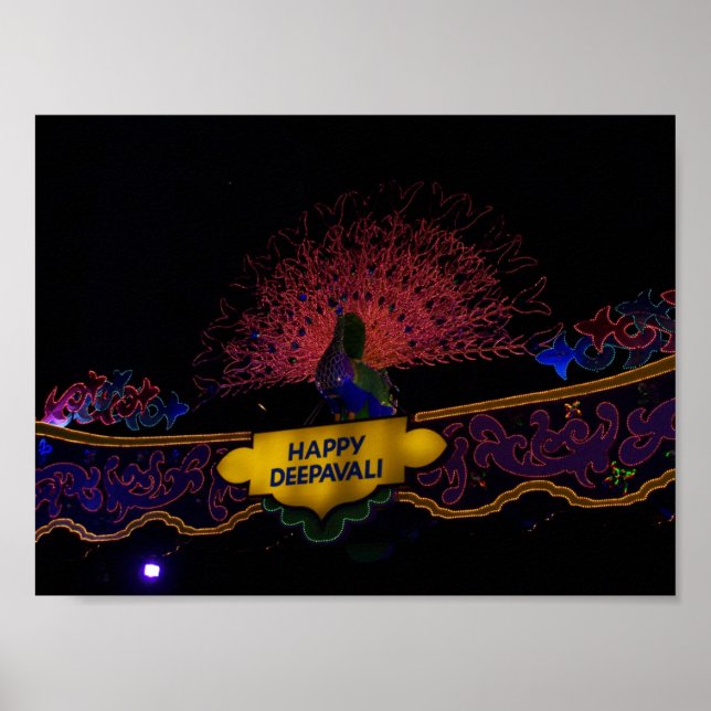Poster Joyeux Deepavali (Devant)