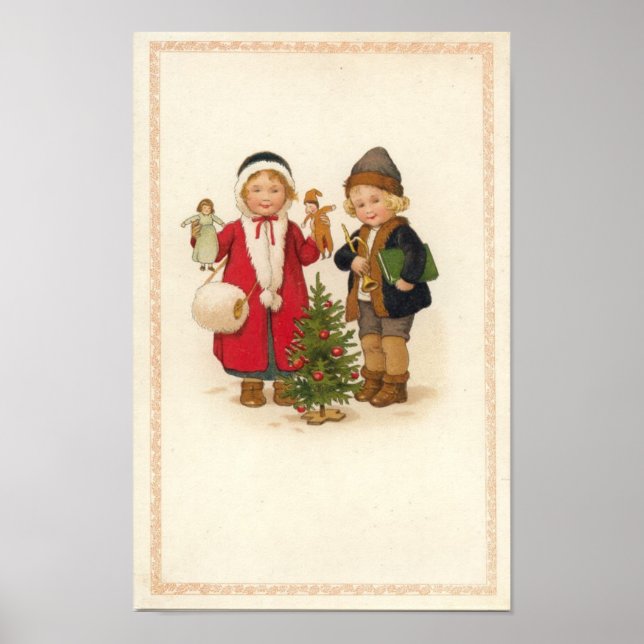 Poster Joyeux enfants de Noël (Devant)