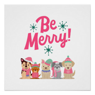 Poster Joyeux et lumineux Noël 2023 Famille
