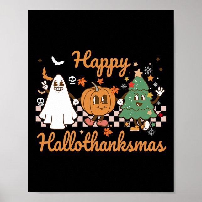 Poster Joyeux Hallothanksmas Halloween Thanksgiving Chris (Devant)