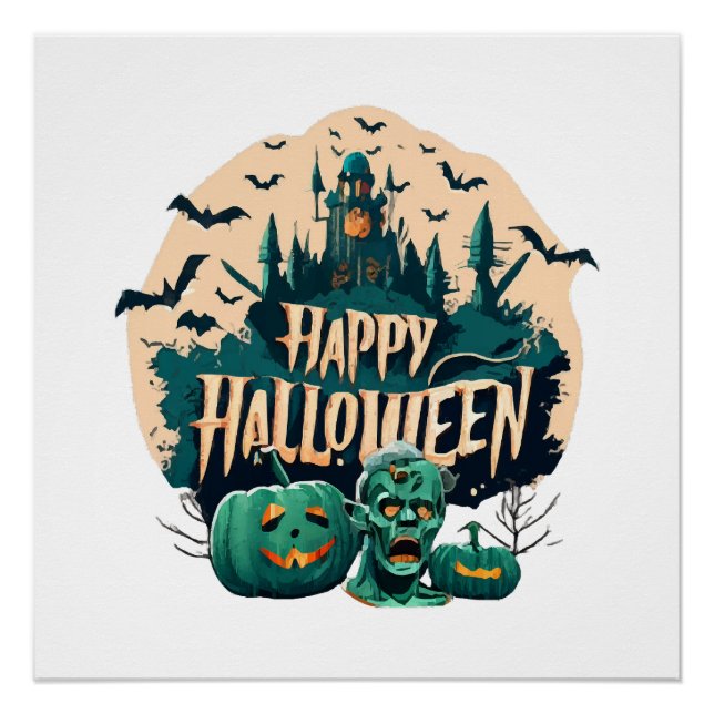 Poster Joyeux Halloween (Devant)