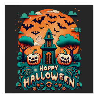 Poster Joyeux Halloween | Halloween Éffrayant