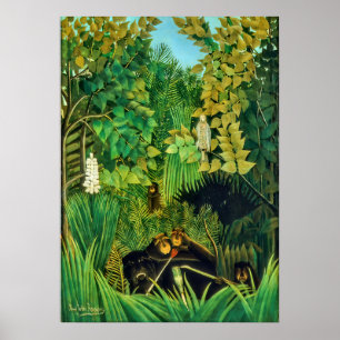 Poster Joyeux Jesters - Henri Rousseau