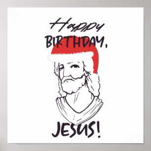 Poster Joyeux Jésus anniversaire