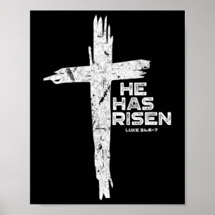 Poster Joyeux Jésus de Pâques Il a ressuscité Christie re