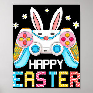 Poster Joyeux Joueur de Pâques Jeu Vidéo Jour de Pâques G