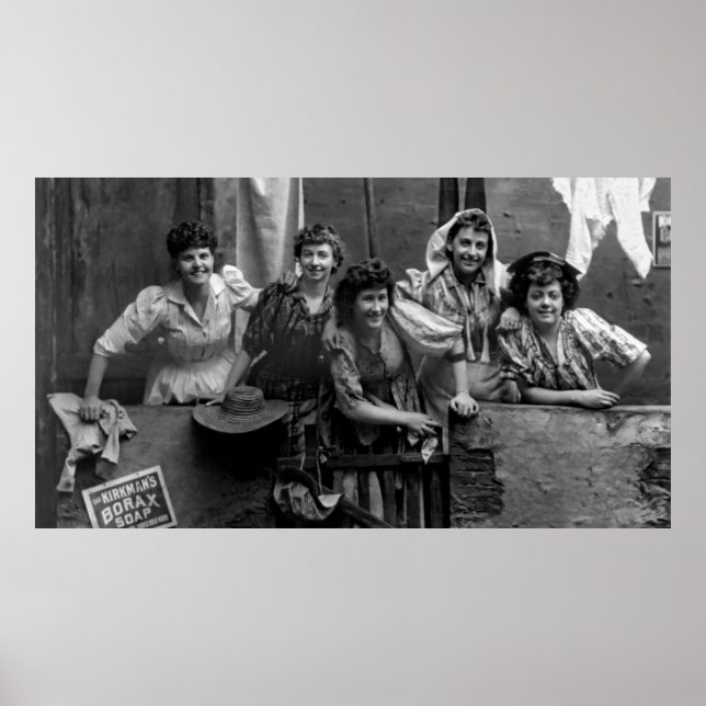 Poster Joyeux jour de la blanchisserie 1892 (Devant)