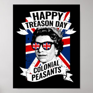 Poster Joyeux Jour De La Trahison Drôle Reine Elizabeth 4