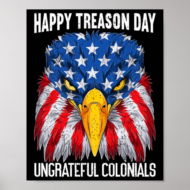 Poster Joyeux Jour de l'indépendance de la trahison 4 jui (Devant)