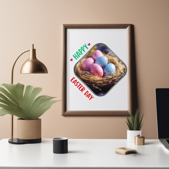 Poster Joyeux jour de Pâques - Draw (Créateur téléchargé)