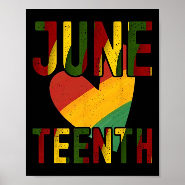 Poster Joyeux JunetDix Est Ma Fête De L'Indépendance Libr (Devant)