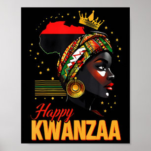 Poster Joyeux Kwanzaa Sept Principes De Kwanzaa Women Me
