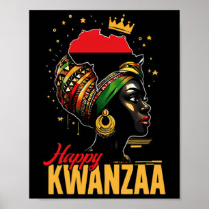 Poster Joyeux Kwanzaa Sept Principes Des Femmes Kwanzaa 1